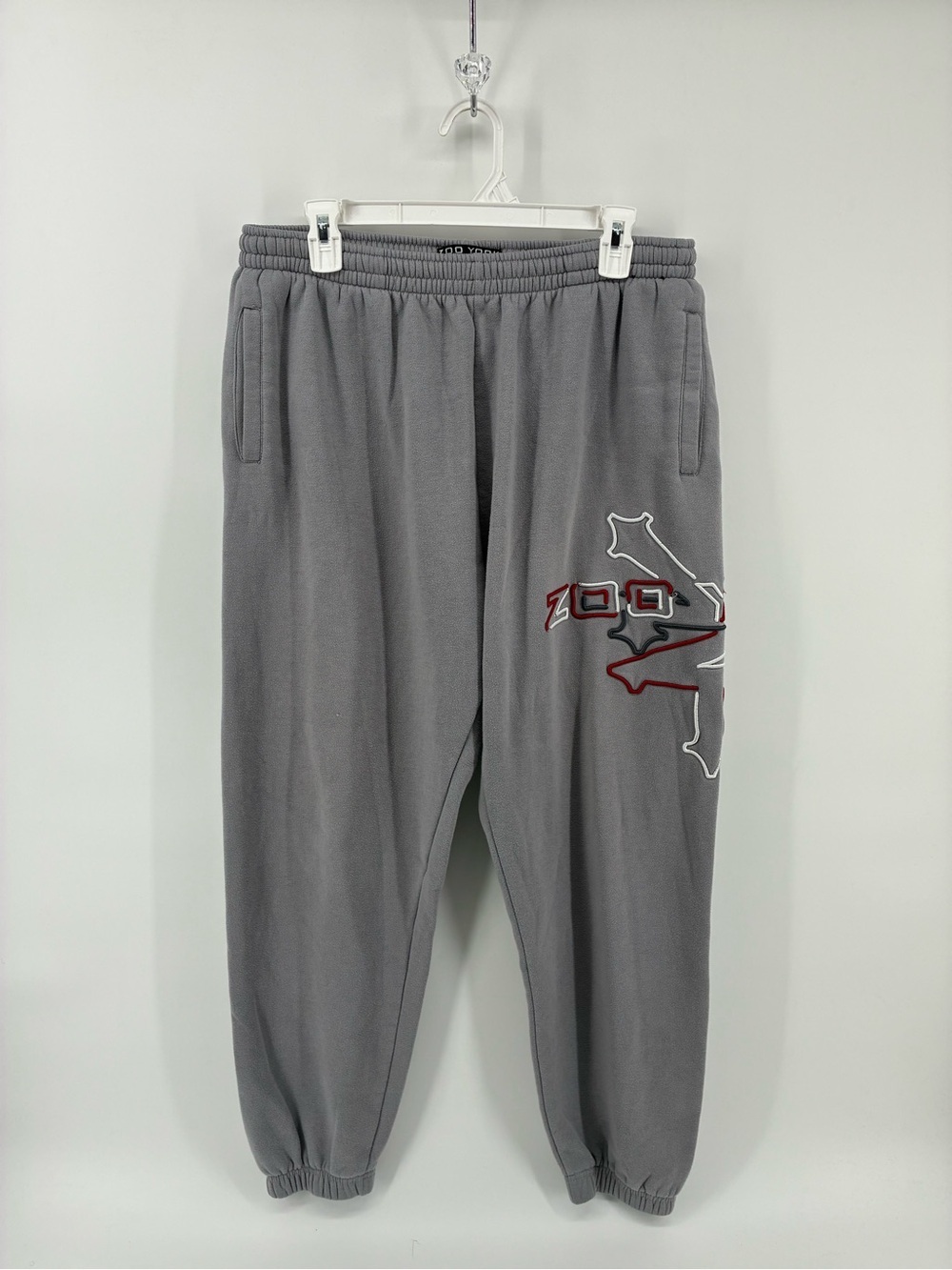 Zoo York Gray Sweatpant Joggers with Red Accent Logo
